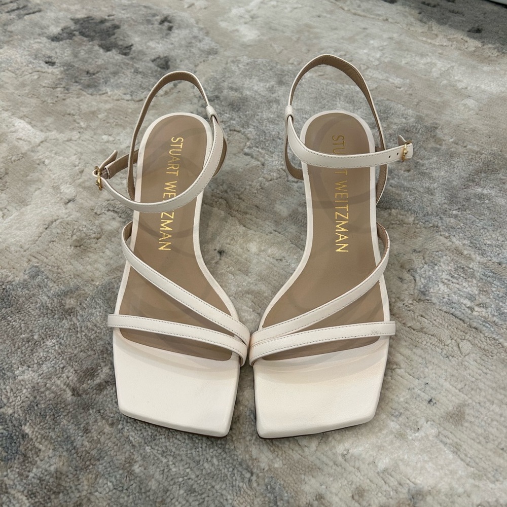 Stuart Weitzman Oasis 50 MM Strappy Leather Sandals
